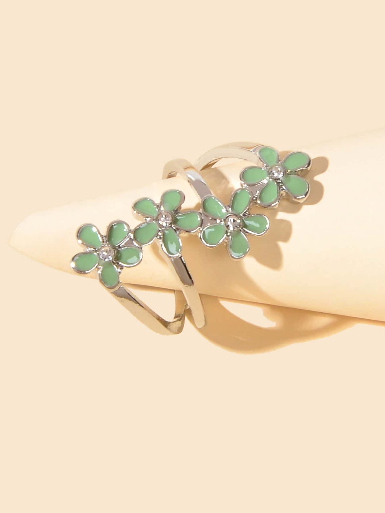 Enamel Flower Ring