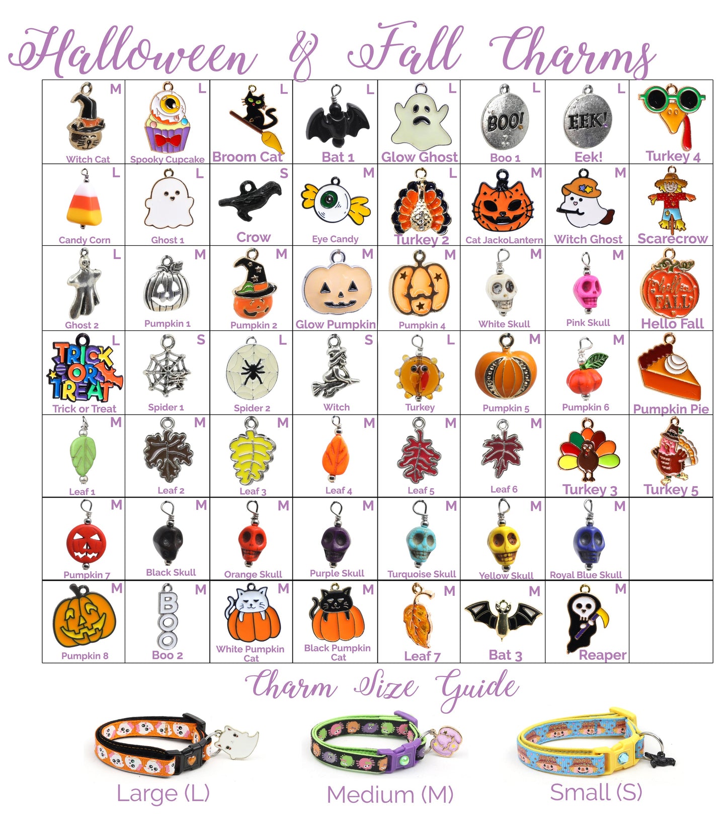 Halloween and Thanksgiving Charms-0