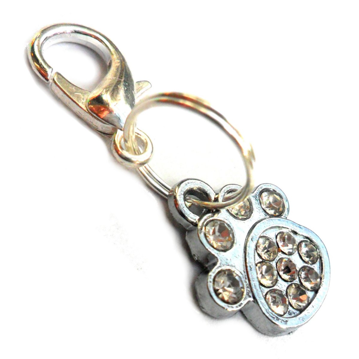 Rhinestone Paw Charms