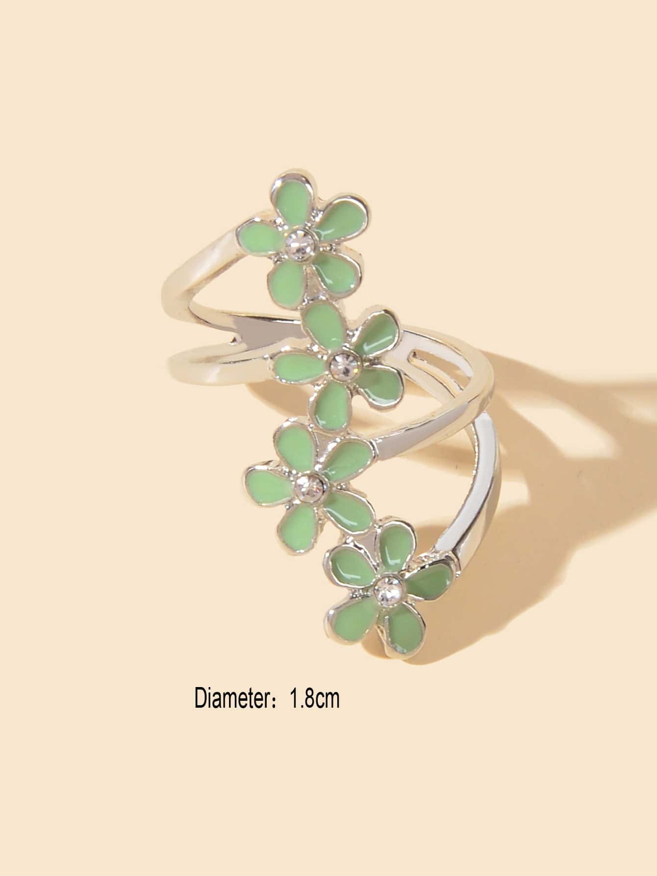Enamel Flower Ring
