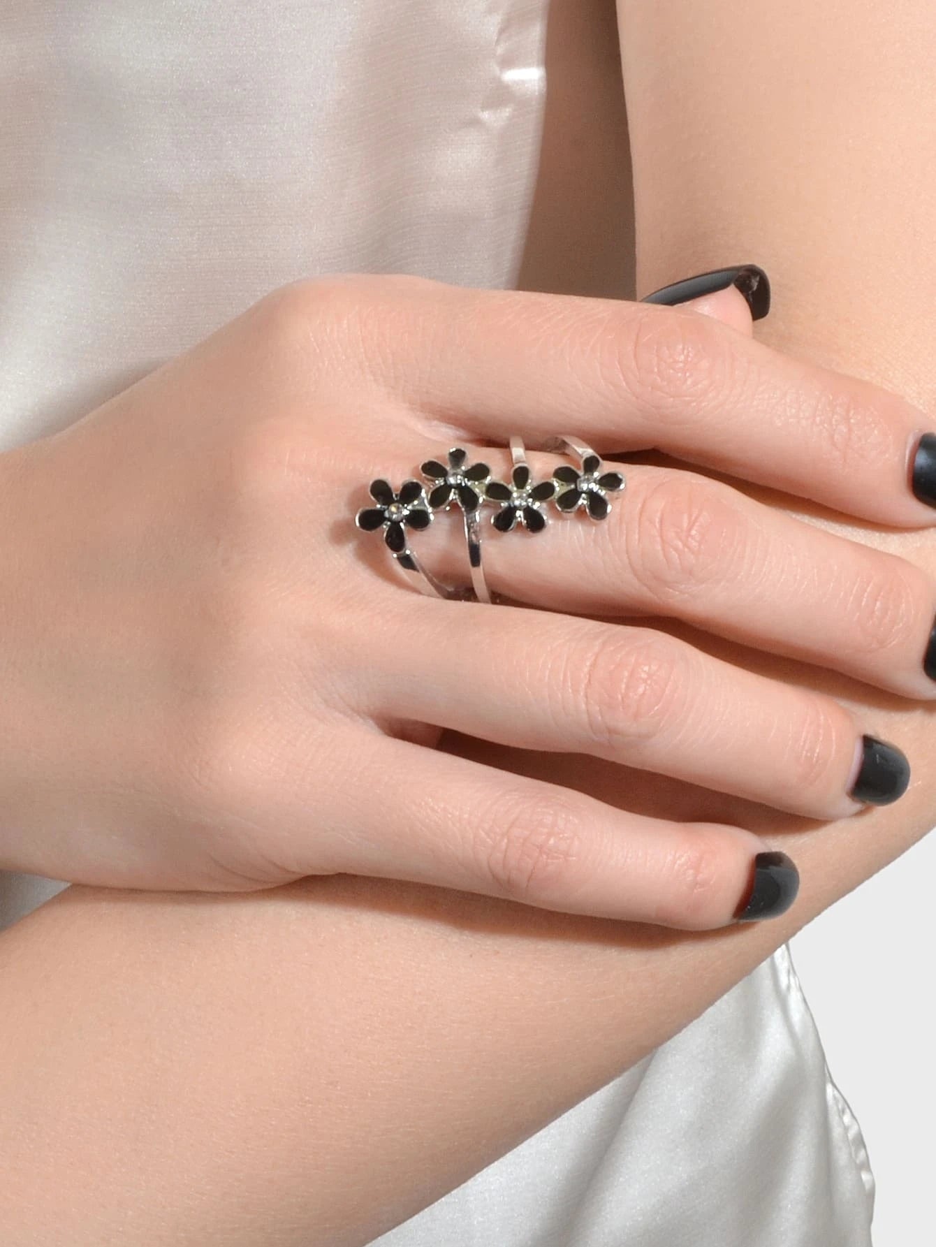 Enamel Flower Ring