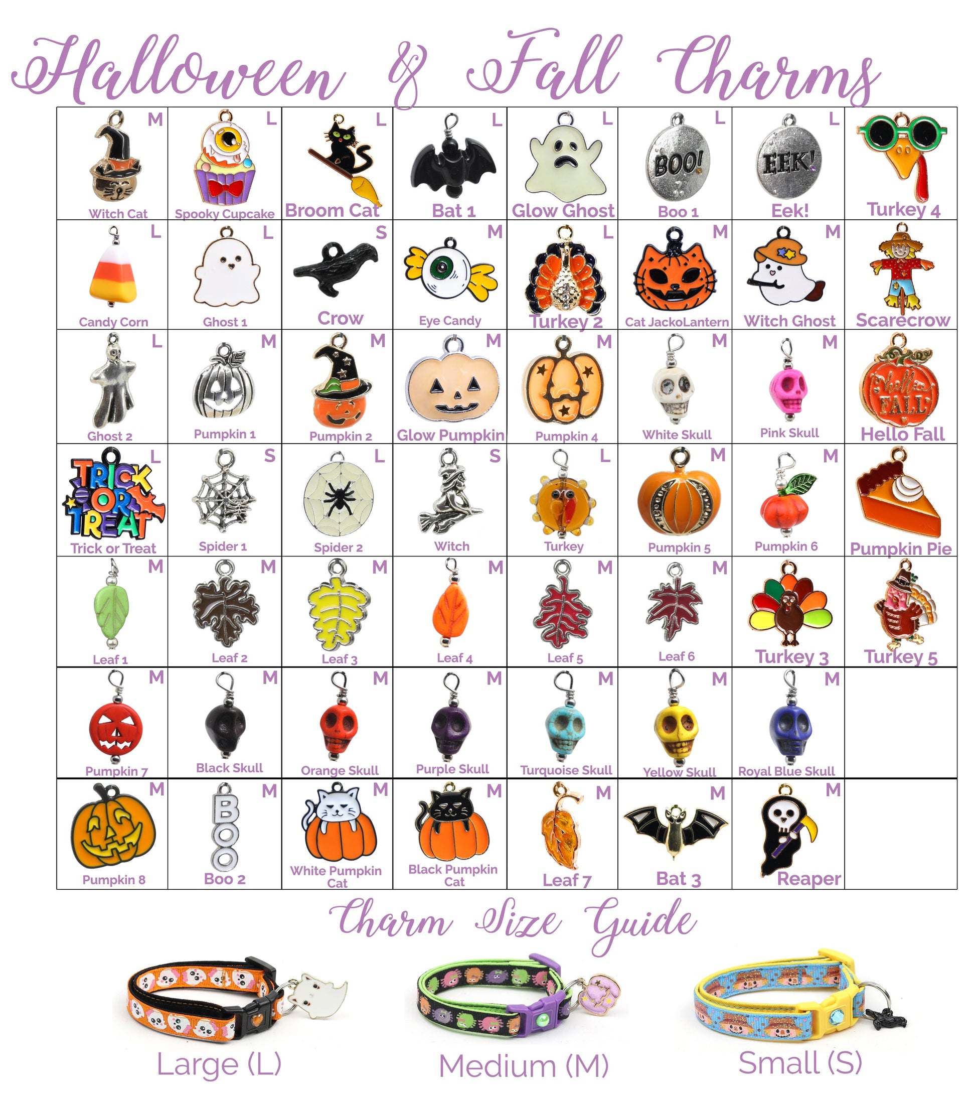 Halloween and Thanksgiving Charms-0